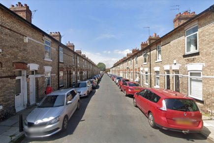 Two teenage joyriders in hoodies steal car in York