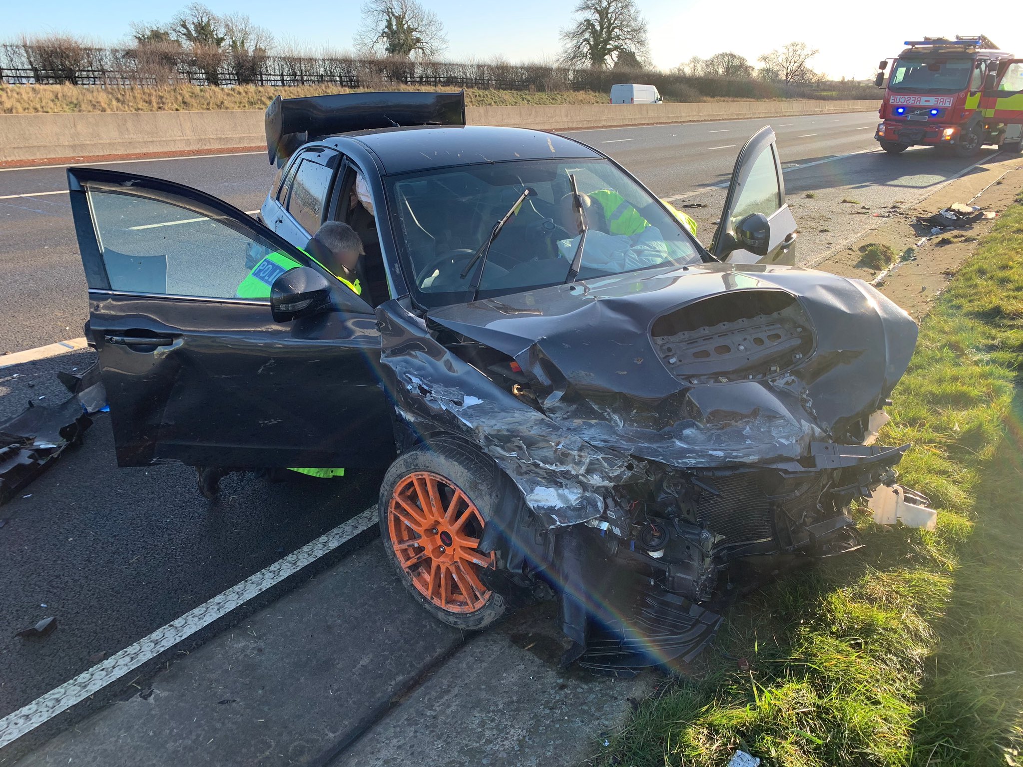 Motorist reported to be three times over the limit after A1M crash