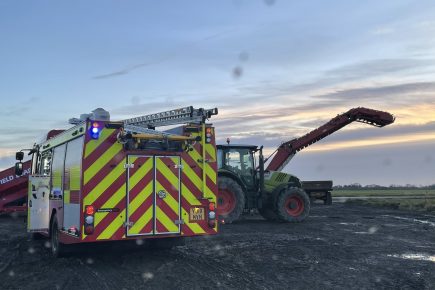 Man trapped in vegetable sorter near Selby