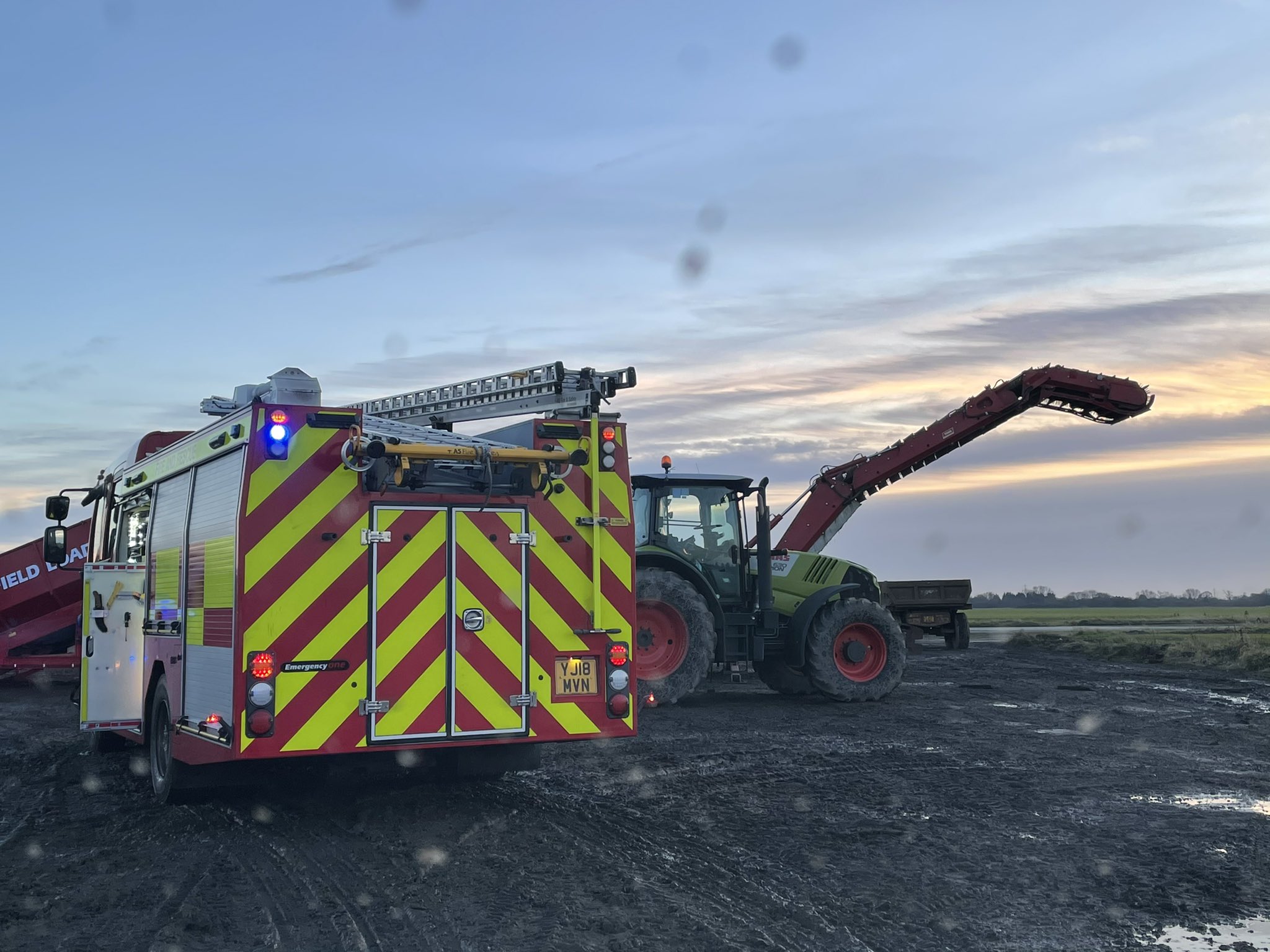 Man trapped in vegetable sorter near Selby