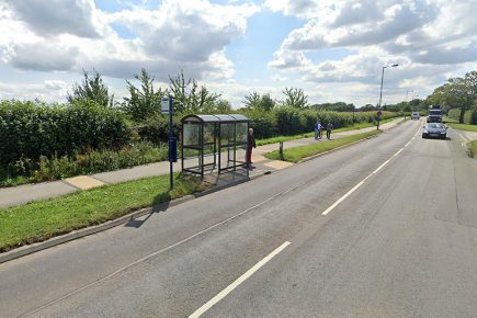 Vandals smash up York bus stop