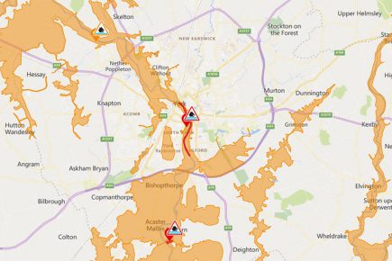 Two flood warnings issued for York