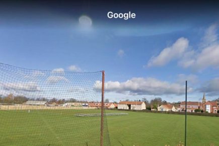 Stand seating damaged at Pickering Town Football club