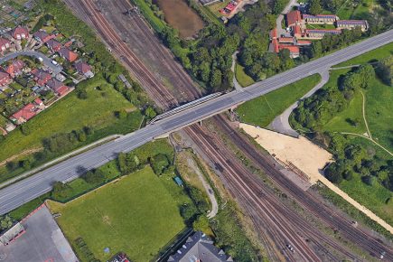 Vandals hit York train with missile, disrupting services