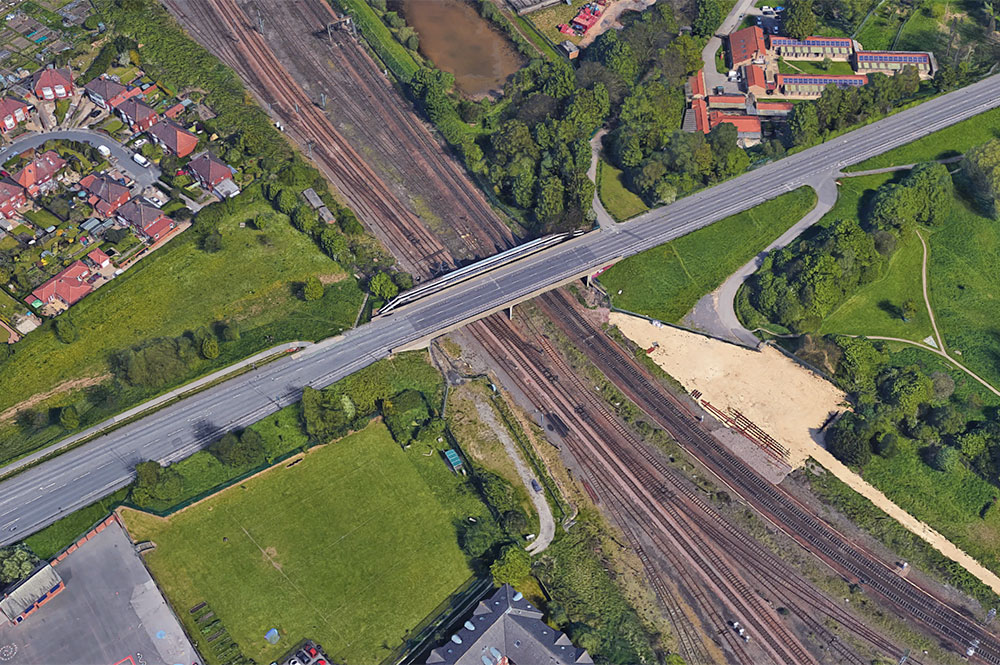 Vandals hit York train with missile, disrupting services