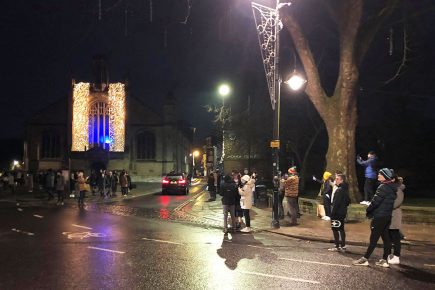 Streets almost deserted and only a few souls outside the Minster: York’s strangest New Year yet