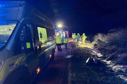 Driver airlifted to hospital after crash near Selby