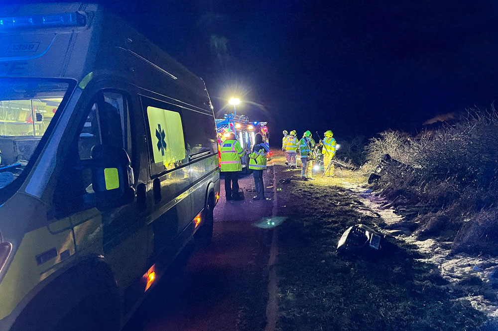 Driver airlifted to hospital after crash near Selby