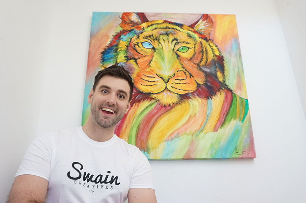 North Yorkshire’s Tiger King! Colourful carnivore sees artist Ryan up for top prize