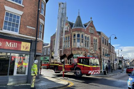 Checks carried out after reports of falling masonry from a building in Selby