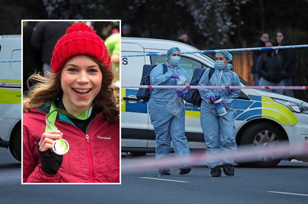 Police tape off block of flats as search for missing Sarah continues