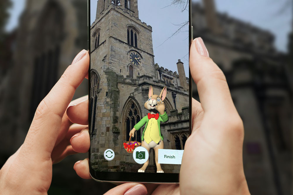 Can you track down the Easter bunny and his friends in York – using just your phone?