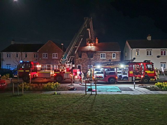 Updated: Fire destroys first floor of a house in North Yorkshire village
