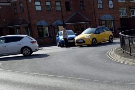 Two-car crash near York supermarket