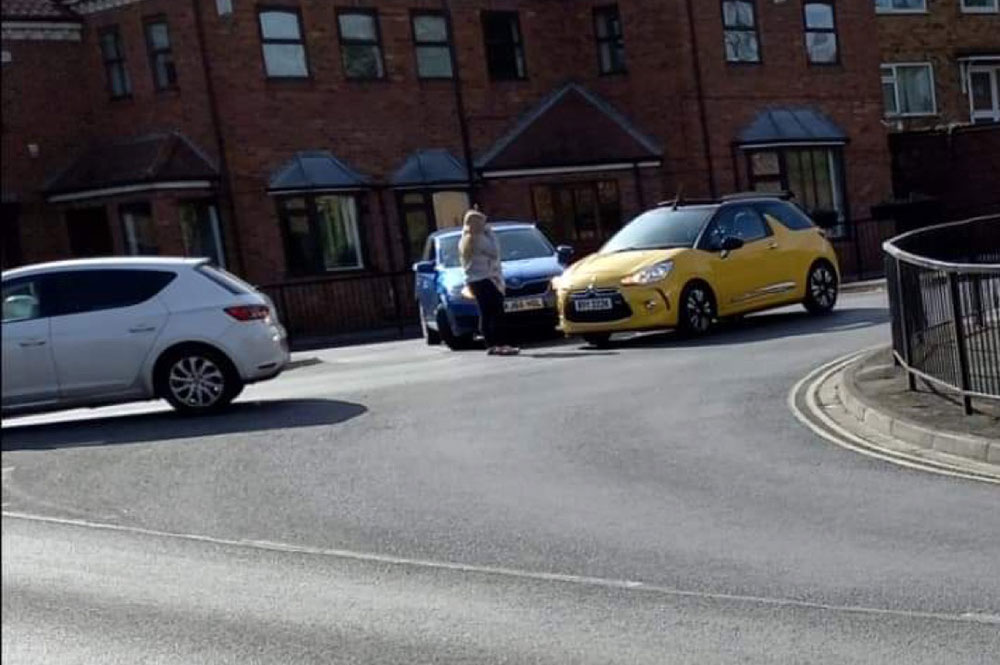 Two-car crash near York supermarket
