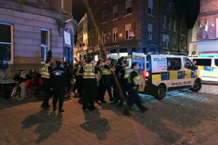 Pictures and video: Disturbance in York city centre – big police response