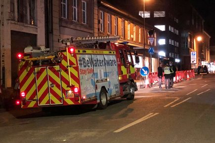 Dog rescued in York after falling 20ft down river embankment