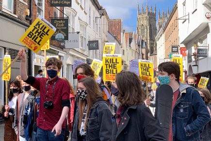 Watch: Large ‘Kill the Bill’ protest takes to York city centre