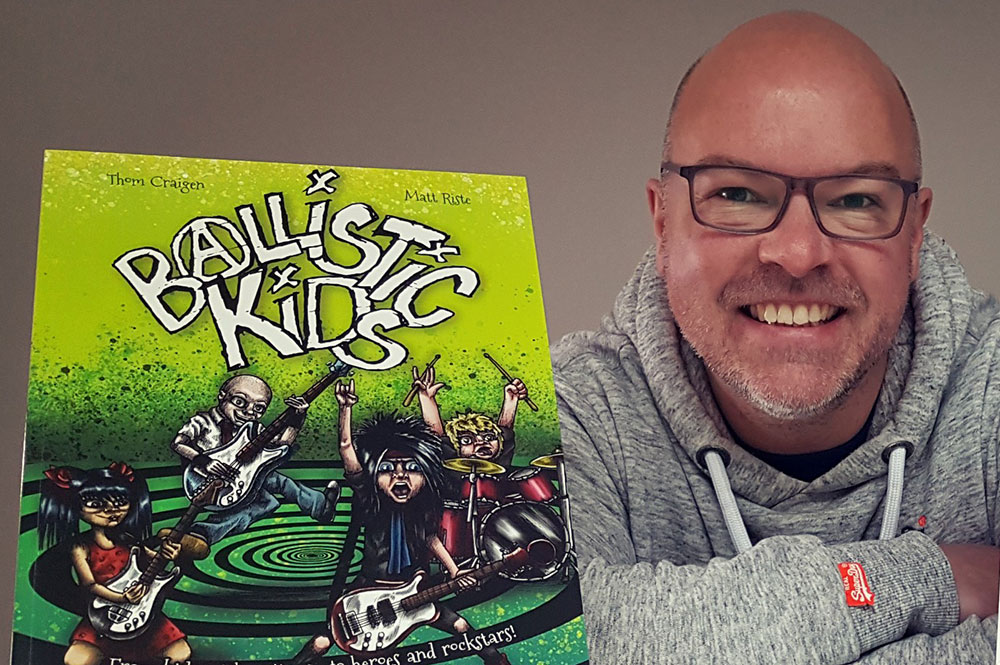 York writer wins gold for his first children’s book – a rhyming rock’n’roll story with its own soundtrack