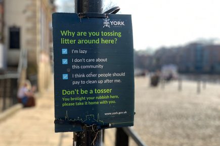 York’s ‘Don’t Be A Tosser’ campaign goes viral all over again – after TV stars back it on Twitter