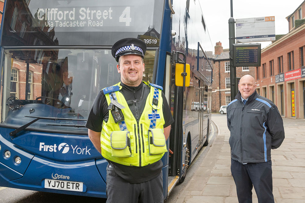 Taking the beat onto the bus: York PCSO finds a moving way of connecting with York communities