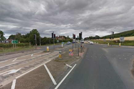 Biker fighting for his life after a collision with tractor on the A64