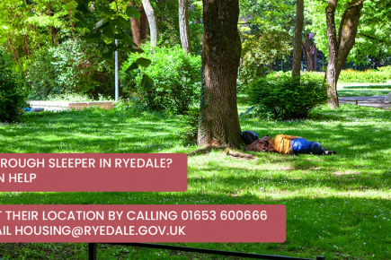 New poster campaign to get public to help identify Ryedale’s rough sleepers