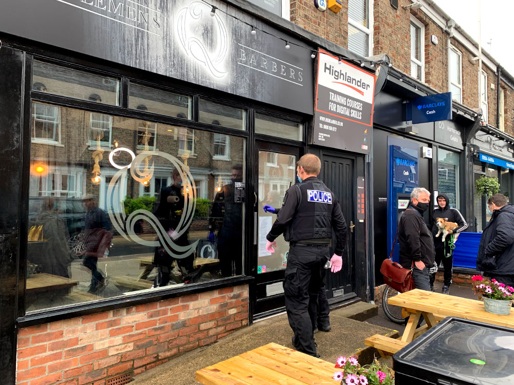 Updated: Third person arrested after police and council raid the York barbershop that defied Covid closure order