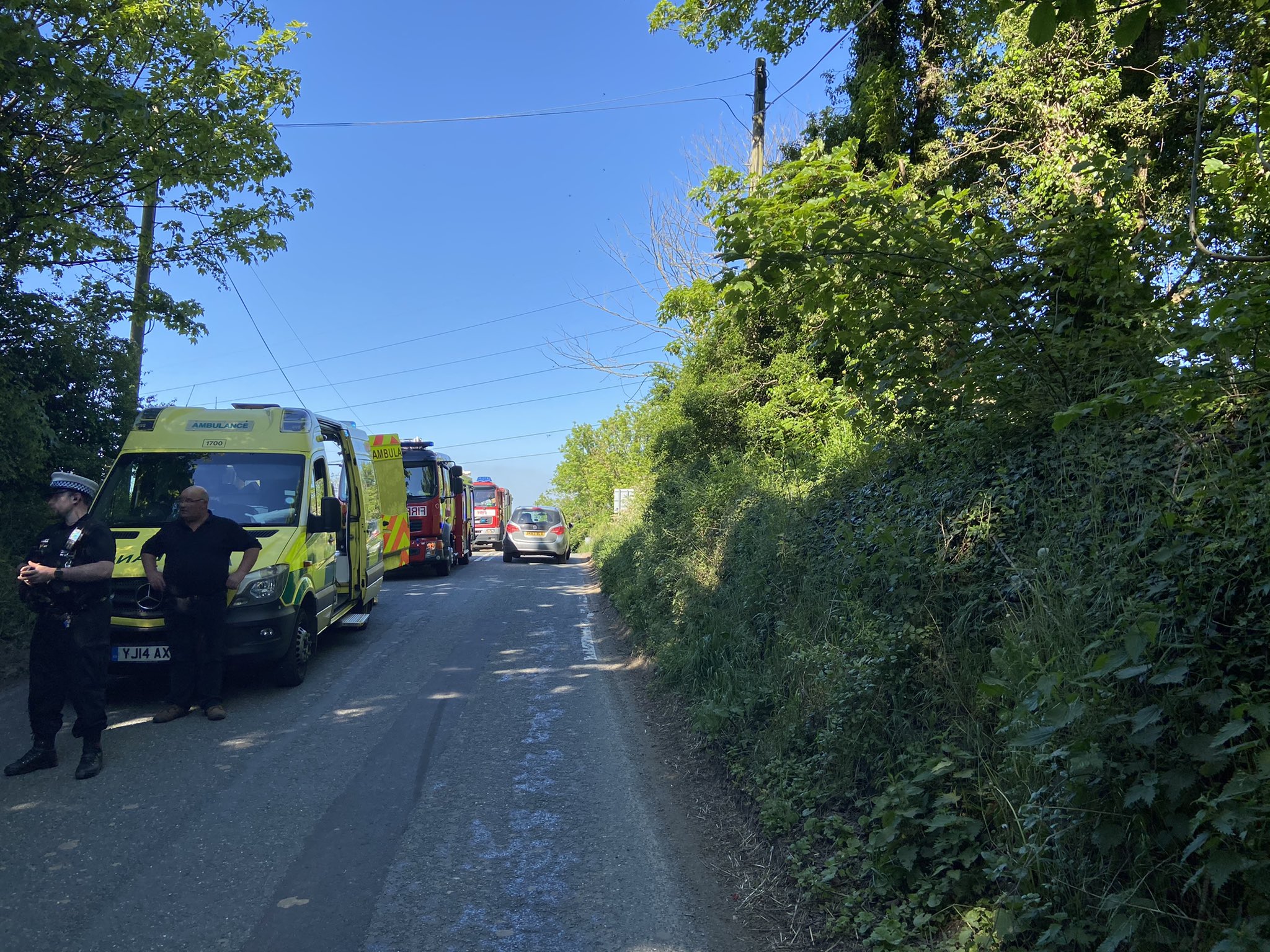 Biker seriously injured in collision outside Squires Cafe Bar