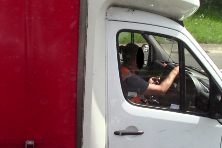 Undercover HGV catches drivers on the phone and children not in proper car seats in North Yorkshire