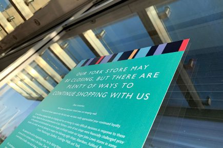 The fight is over: John Lewis confirms that its York store is shut for good