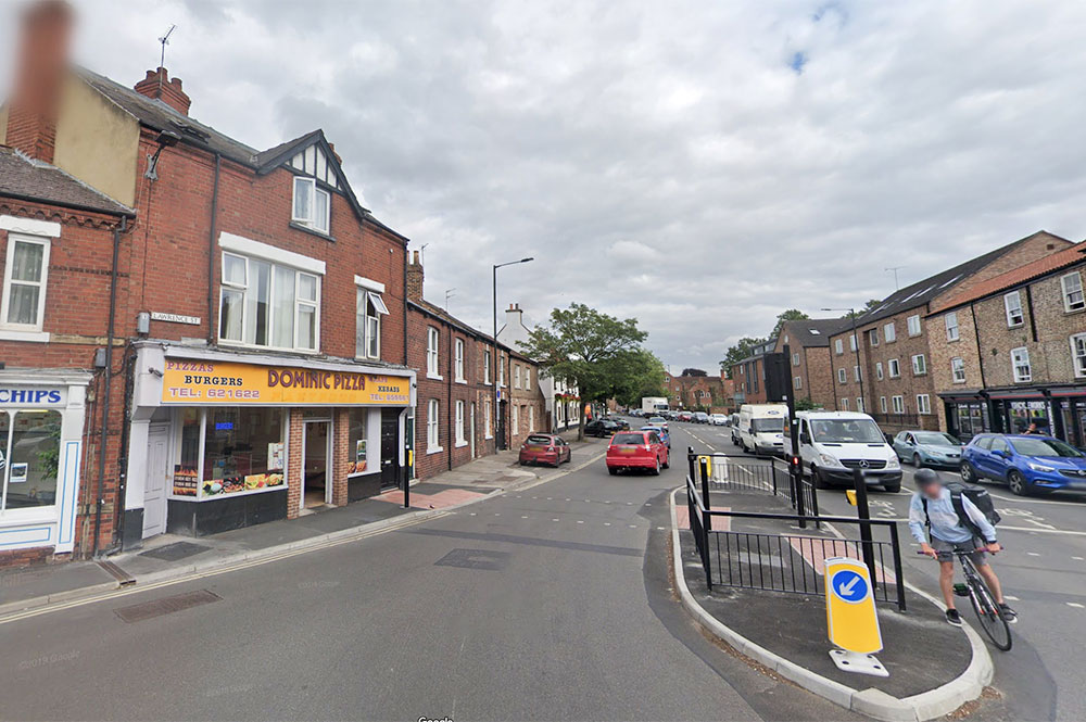 Man assaults two women outside York pizza shop