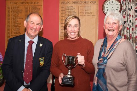 First ever winner lifts new charity golf trophy – as competition raises £600