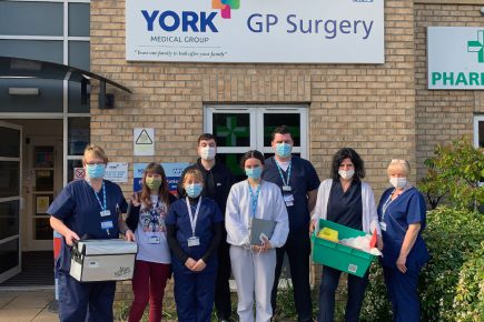 Health workers team up to deliver the vaccine to homeless people in York