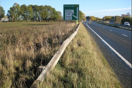 Safety barriers to be replaced on the A64 in North Yorkshire