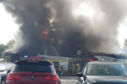 Burger King Fire – The smell of burnt meat in the air as York fast food outlet is engulfed by smoke and flames