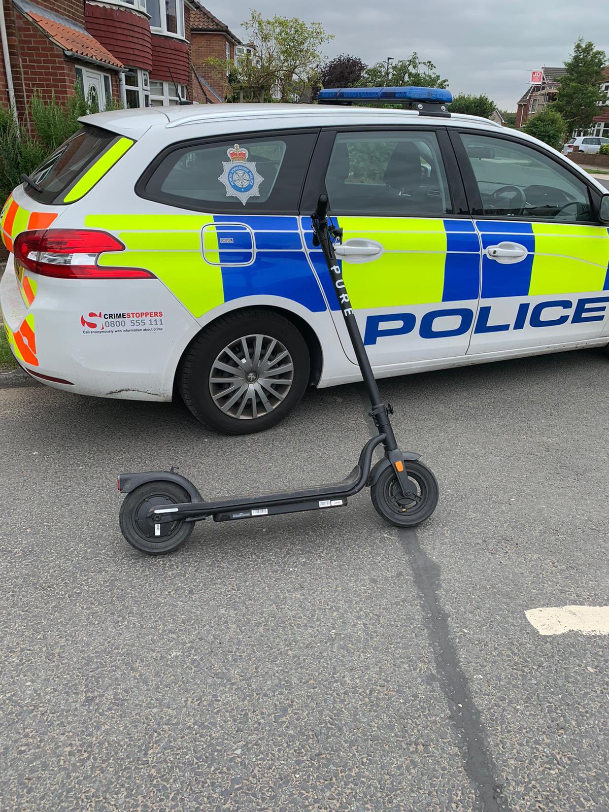 York police take another illegal E-Scooter off the roads