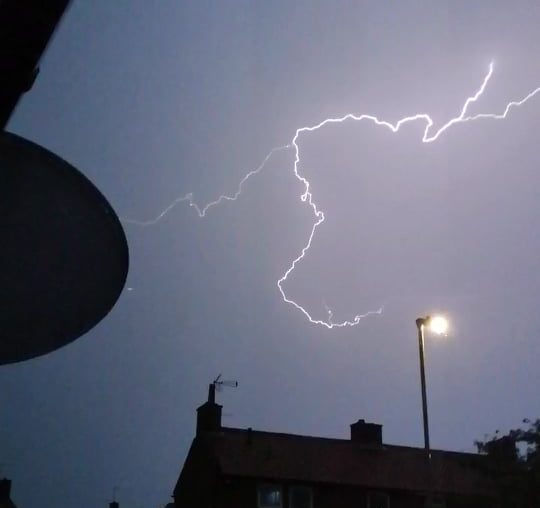 Fire crews respond to flooding call outs after lightning and torrential rain