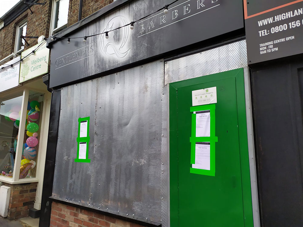 Booted out! Bailiffs seize and board up York barber shop which flouted the Covid rules