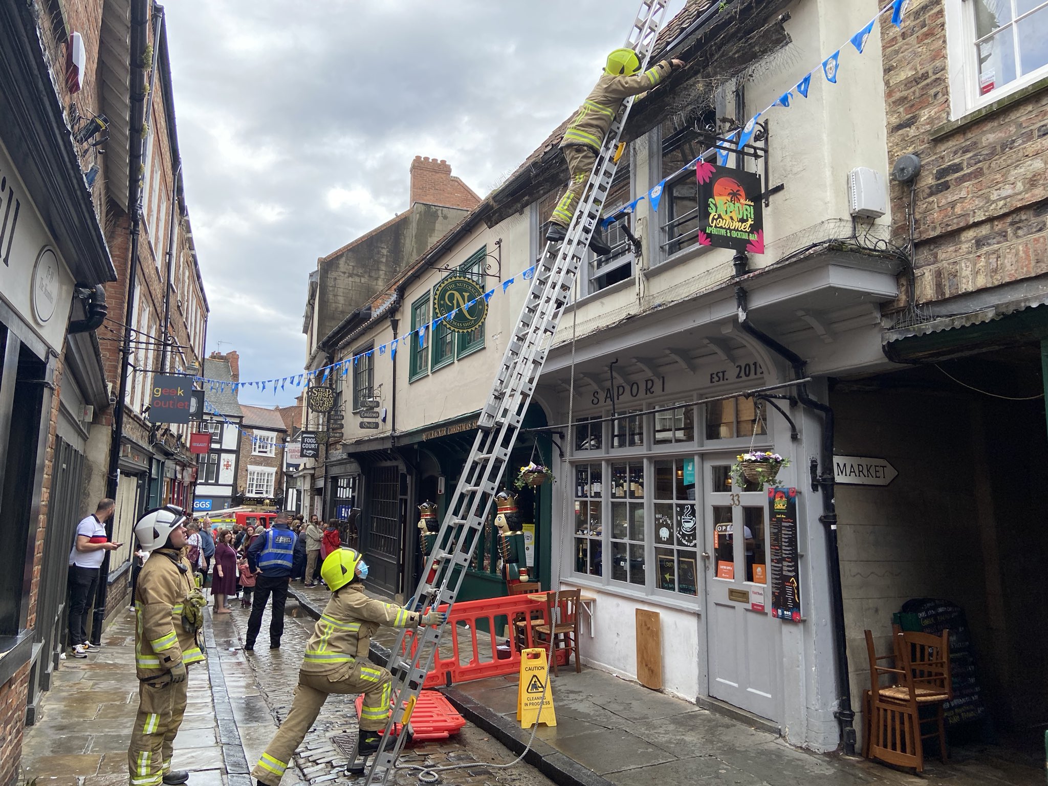 Fire crews called to York’s Shambles