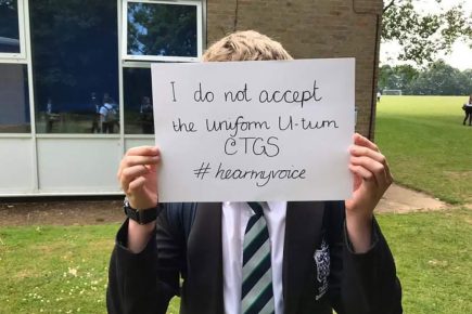 Parents thank school for a change of mind on uniform policy