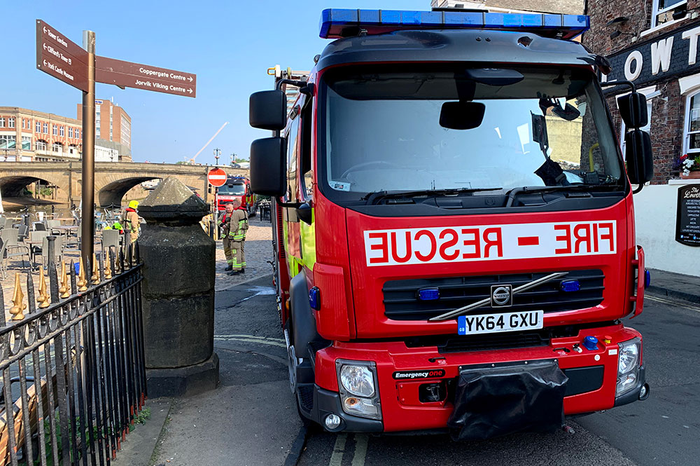 Police and fire crews called to reports of people in the river in York – but they were swimming