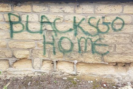 Outrage at ‘abhorrent’ racist graffiti in Malton – as firefighters take a stand
