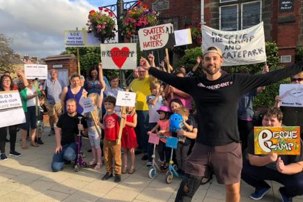 Watch: Councillor’s ‘riff-raff’ comment angers skatepark protesters