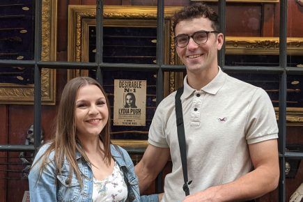 Watch: ‘I’m on cloud 9¾’ – Harry Potter fan makes a magical marriage proposal outside York shop