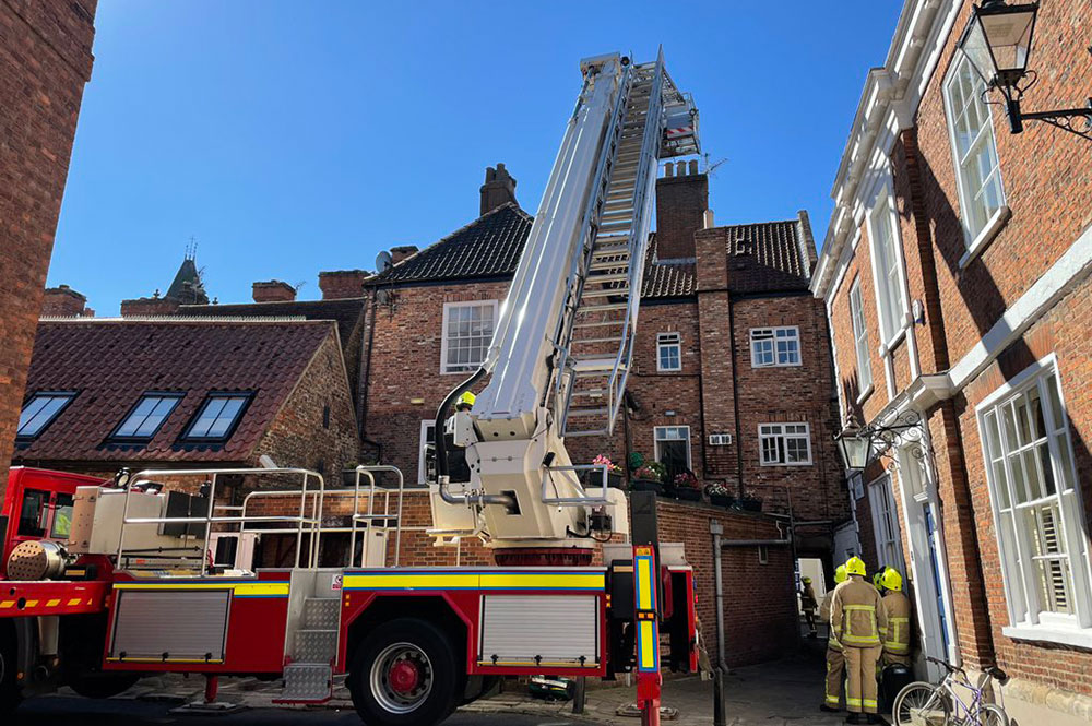 York pub evacuated after fire breaks out in kitchen