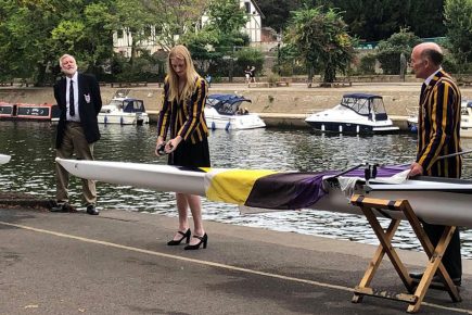 Team GB rowing star Lucy has a boat named after her