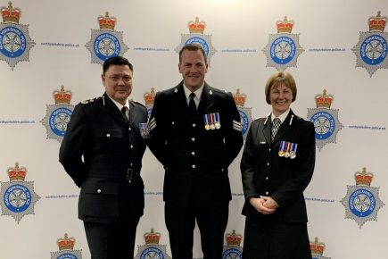 Long service medal for popular police officer