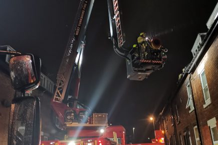 Suspect and evidence recovered from a roof in Leeds after a burglary in North Yorkshire