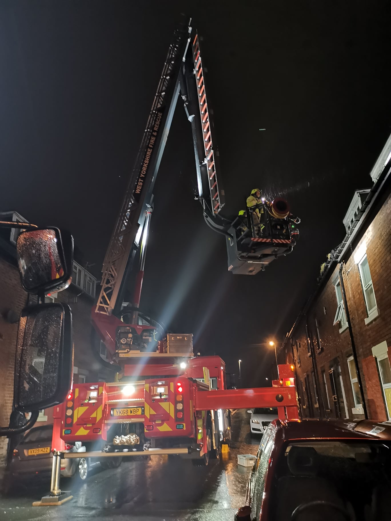 Suspect and evidence recovered from a roof in Leeds after a burglary in North Yorkshire